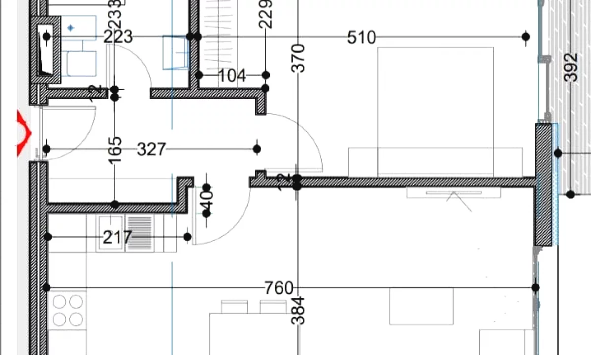 Appartamento in vendita a Tirana 1+1, Vuoto