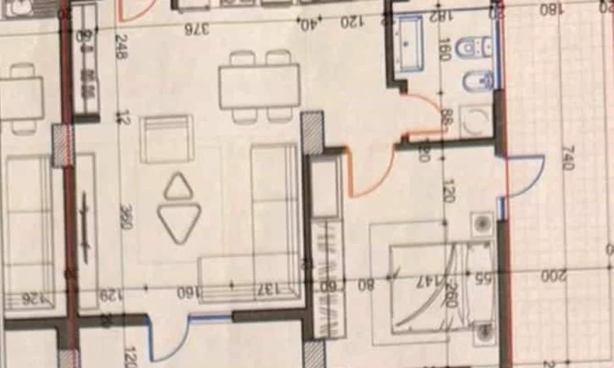 Apartment for sale in Tirana 1+1, Emty