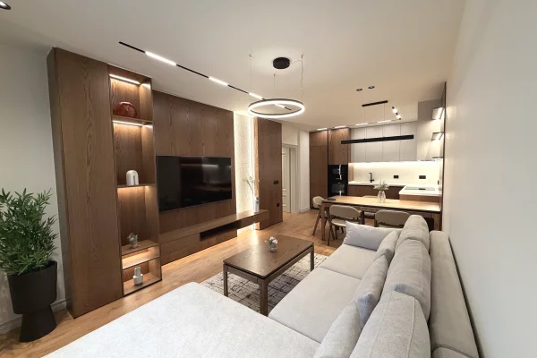 Shtepi me qera Apartament ne Tirane, 1+1, Mobilimi E mobiluar, Pagesa 1,200  Euro.