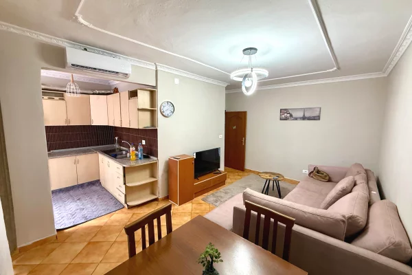 Shtepi me qera Apartament ne Tirane, 1+1, Mobilimi E mobiluar, Pagesa 50,000  Leke.