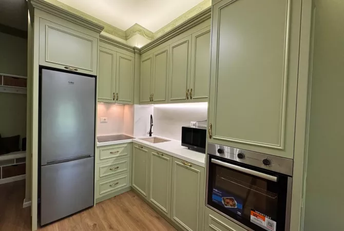 Shtepi me qera Apartament ne Tirane, 1+1, Mobilimi E mobiluar, Pagesa 500  Euro.