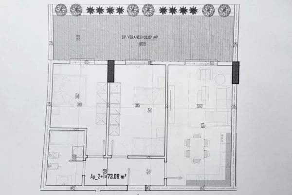 Shtepi ne shitje Apartament ne Tirane, 2+1, Mobilimi Bosh, pa mobiluar, Pagesa 109,000  Euro.