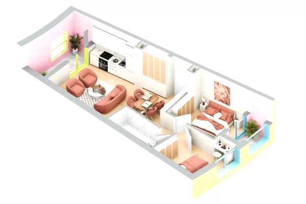 Shtepi ne shitje Apartament ne Tirane, 2+1, Mobilimi E mobiluar, Pagesa 169,000  Euro.