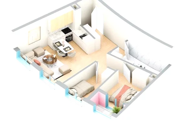 Shtepi ne shitje Apartament ne Tirane, 2+1, Mobilimi E mobiluar, Pagesa 142,000  Euro.