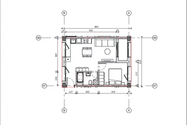 Shtepi ne shitje Apartament ne Tirane, 1+1, Mobilimi Bosh, pa mobiluar, Pagesa 122,000  Euro.
