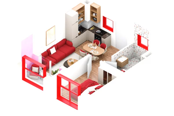 Shtepi ne shitje 1+1 ne Tirane - 113,000 Euro