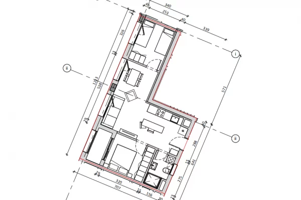 Shtepi ne shitje Apartament ne Tirane, 2+1, Mobilimi Bosh, pa mobiluar, Pagesa 156,000  Euro.