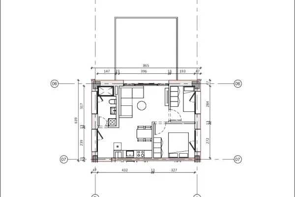 Shtepi ne shitje Apartament ne Tirane, 1+1, Mobilimi Bosh, pa mobiluar, Pagesa 172,000  Euro.