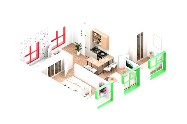 Shtepi ne shitje Apartament ne Tirane, 2+1, Mobilimi Bosh, pa mobiluar, Pagesa 208,000  Euro.