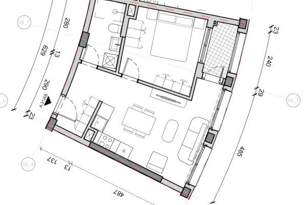 Shtepi ne shitje Apartament ne Tirane, 1+1, Mobilimi Bosh, pa mobiluar, Pagesa 98,000  Euro.
