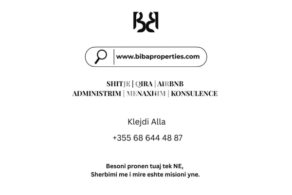 Shtepi ne shitje Apartament ne Tirane, 2+1, Mobilimi Bosh, pa mobiluar, Pagesa 228,865  Euro.