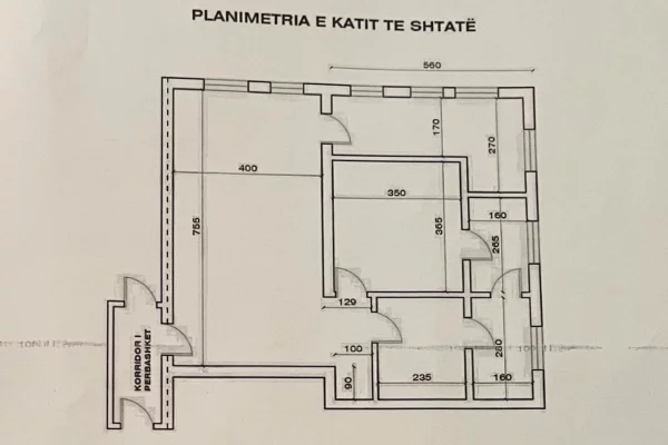 Shtepi ne shitje Apartament ne Pogradec, 1+1, Mobilimi Bosh, pa mobiluar, Pagesa 93,000  Euro.