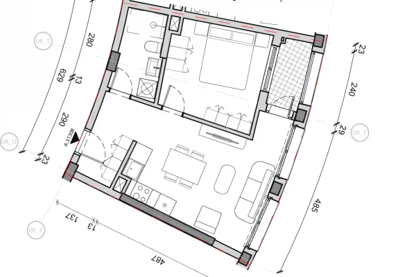 Shtepi ne shitje Apartament ne Tirane, 2+1, Mobilimi Bosh, pa mobiluar, Pagesa 147,000  Euro.