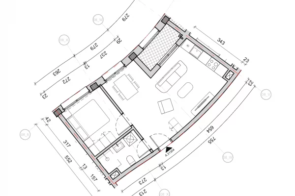Shtepi ne shitje Apartament ne Tirane, 1+1, Mobilimi Bosh, pa mobiluar, Pagesa 113,000  Euro.
