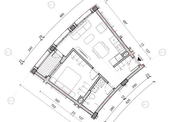 Shtepi ne shitje Apartament ne Tirane, 1+1, Mobilimi Bosh, pa mobiluar, Pagesa 113,000  Euro.
