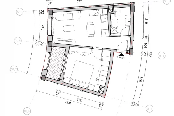 Shtepi ne shitje Apartament ne Tirane, 1+1, Mobilimi Bosh, pa mobiluar, Pagesa 116,000  Euro.