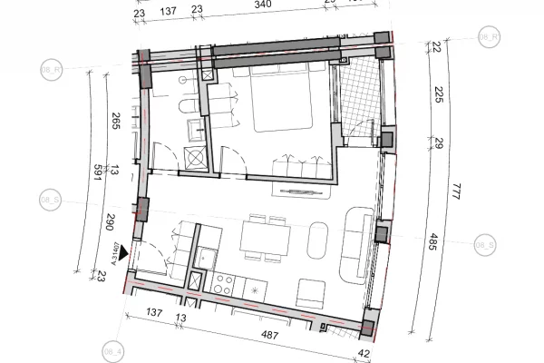 Shtepi ne shitje Apartament ne Tirane, 1+1, Mobilimi Bosh, pa mobiluar, Pagesa 130,000  Euro.