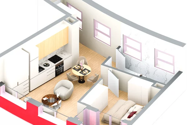 Shtepi ne shitje Apartament ne Tirane, 2+1, Mobilimi Bosh, pa mobiluar, Pagesa 130,000  Euro.