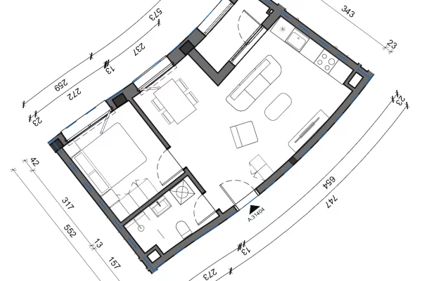 Shtepi ne shitje Apartament ne Tirane, 1+1, Mobilimi Bosh, pa mobiluar, Pagesa 94,000  Euro.