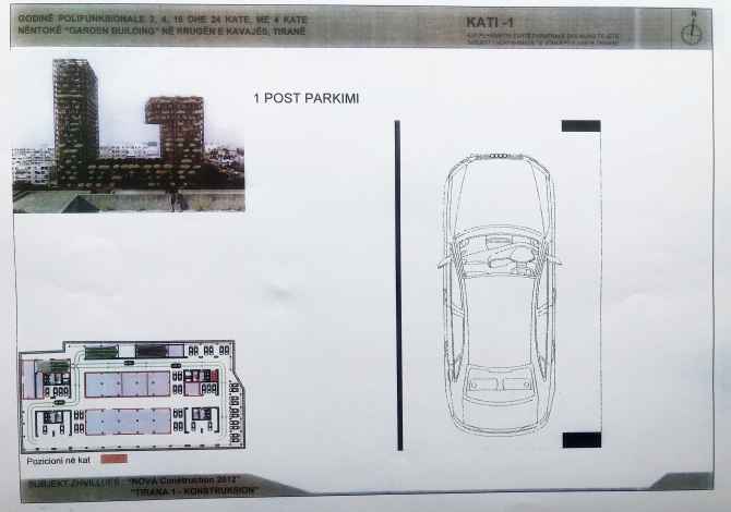 Shitet Dyqan 23 m2 (Emertimi eshte Garazhd),pjese e QEND. TREGTARE 24 Kt.."GARDEN BUILDING" - BOERI 