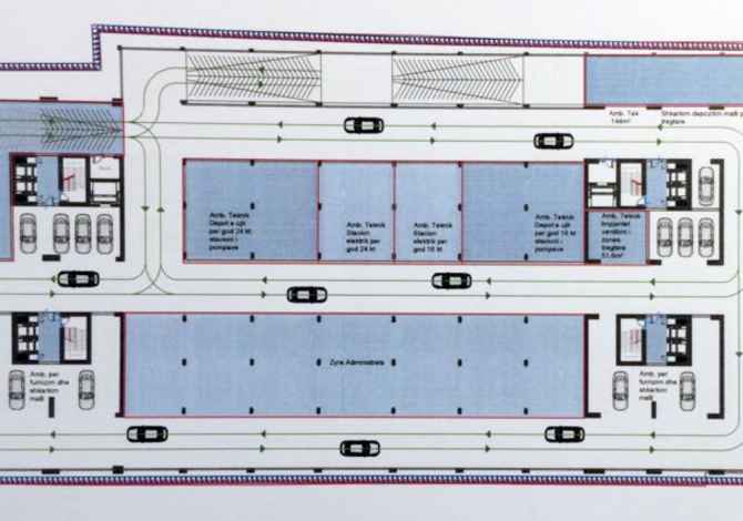 Shitet Dyqan 23 m2 (Emertimi eshte Garazhd),pjese e QEND. TREGTARE 24 Kt.."GARDEN BUILDING" - BOERI 