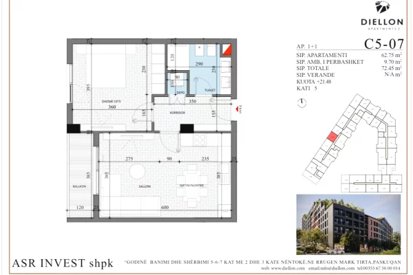 Shitet 1+1, Diellon Paskuqan