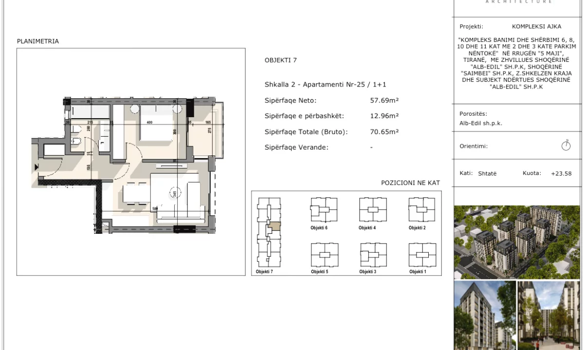 Shtepi ne shitje Apartament ne Tirane, 1+1, Mobilimi Bosh, pa mobiluar, Pagesa 11,300,000  Leke.