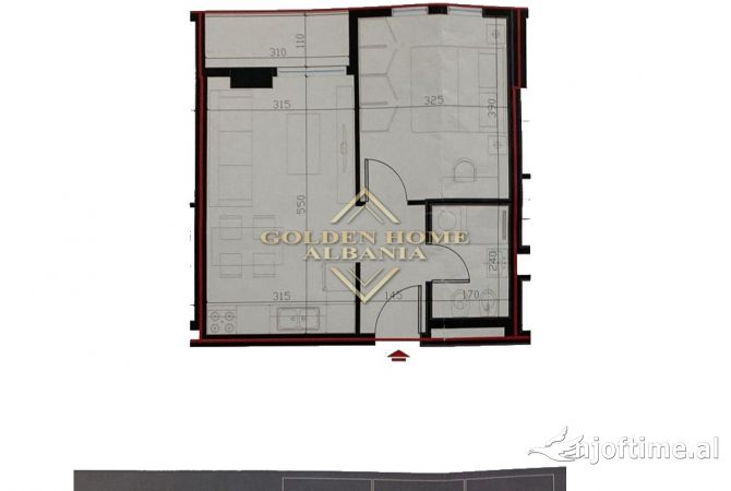 Appartamento in vendita a Tirana 1+1, Vuoto