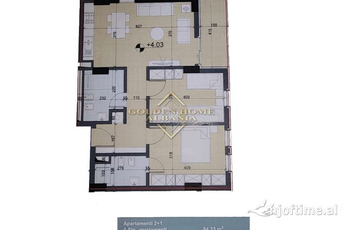 Appartamento in vendita a Tirana 2+1, Vuoto