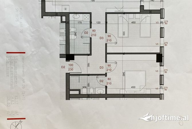 Shitet apartament 2+1+2 ne Don Bosko 