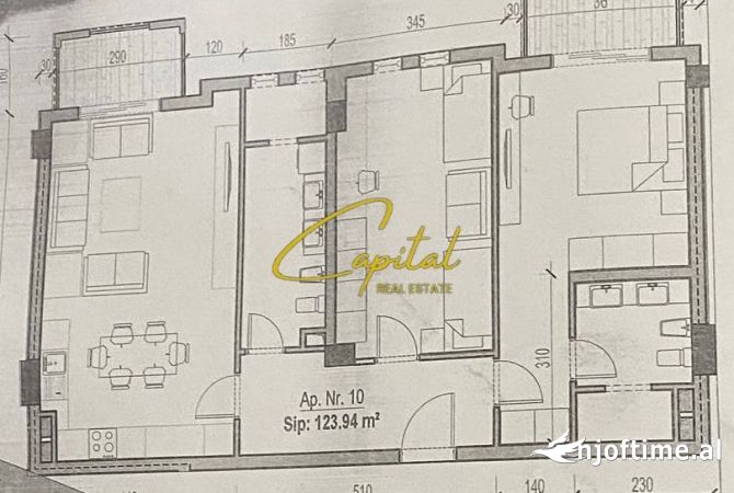 Appartamento in vendita a Tirana 2+1, Arredato