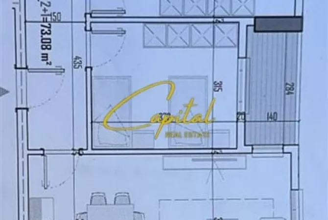 Shtepi ne shitje Apartament ne Tirane, 2+1, Mobilimi Bosh, pa mobiluar, Pagesa 87,000  Euro.