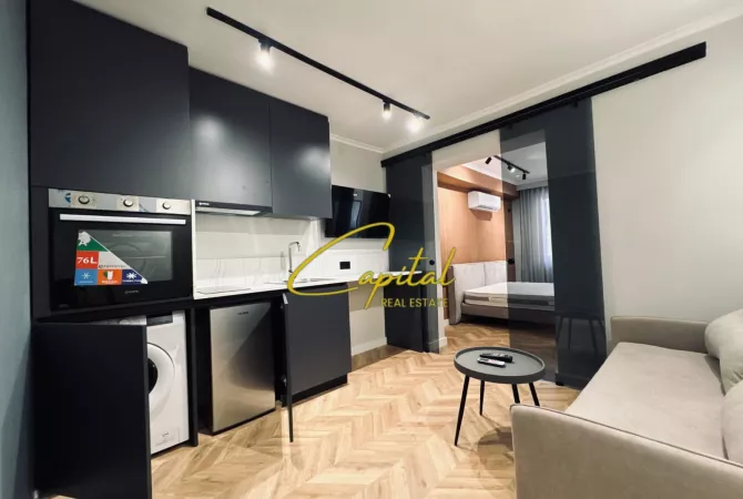 Shtepi ne shitje Apartament ne Tirane, 1+1, Mobilimi E mobiluar, Pagesa 268,000  Euro.