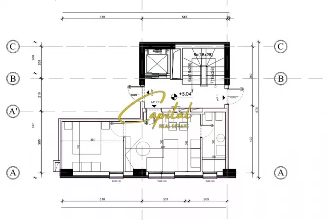 Business Property for Rent 3+1 in Tirana - 1,200 Euro