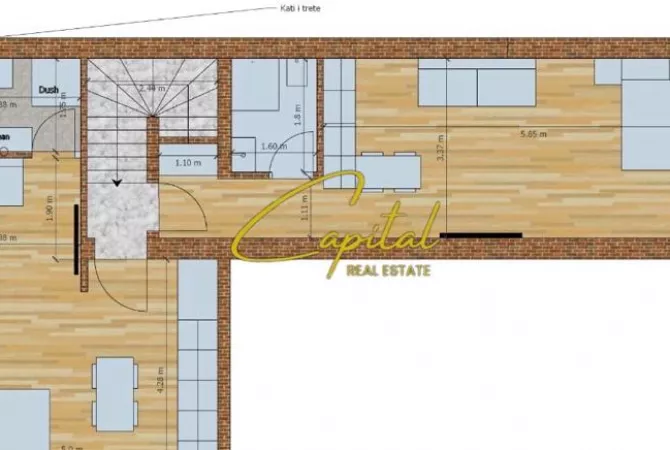 Appartamento in vendita a Tirana 4+1, Arredato