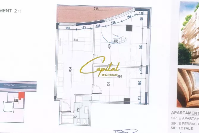 Business Property for Rent 3+1 in Tirana - 1,050 Euro