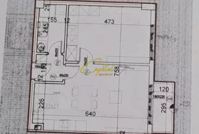 Shtepi ne shitje Apartament ne Tirane, 1+1, Mobilimi Bosh, pa mobiluar, Pagesa 103,000  Euro.