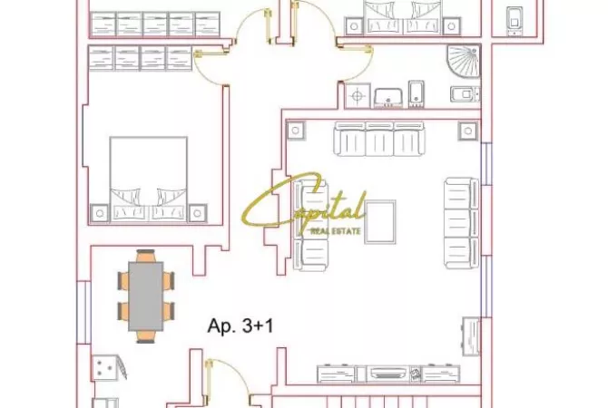 Shtepi ne shitje Vila Luksoze ne Tirane, 7+1, Mobilimi E mobiluar, Pagesa 450,000  Euro.