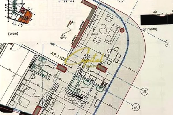 Appartamento in vendita a Tirana 2+1, Vuoto