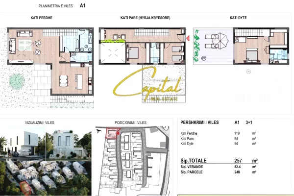 Casa in vendita 3+1 a Tirana - 510,000 Euro