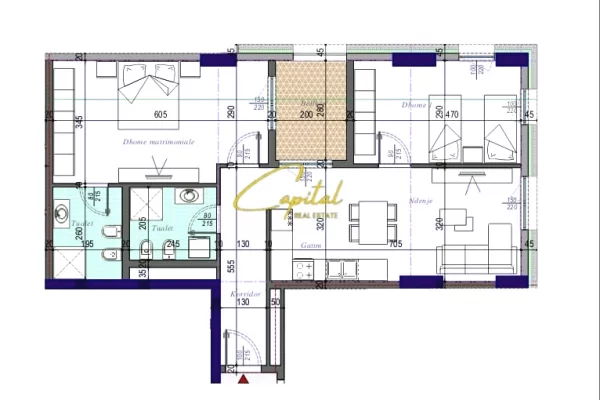 Shtepi ne shitje Apartament ne Tirane, 2+1, Mobilimi Bosh, pa mobiluar, Pagesa 139,000  Euro.