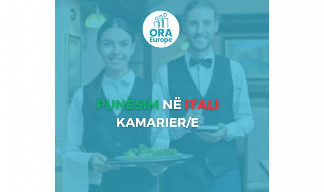 Job Offers in Tirana, Profession KAMARIER/E , With experience, Payment 1,700  Euro.