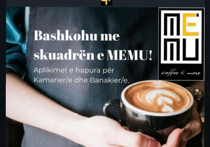 Offerte di lavoro per Kamarier, Banakier/e a Tirana