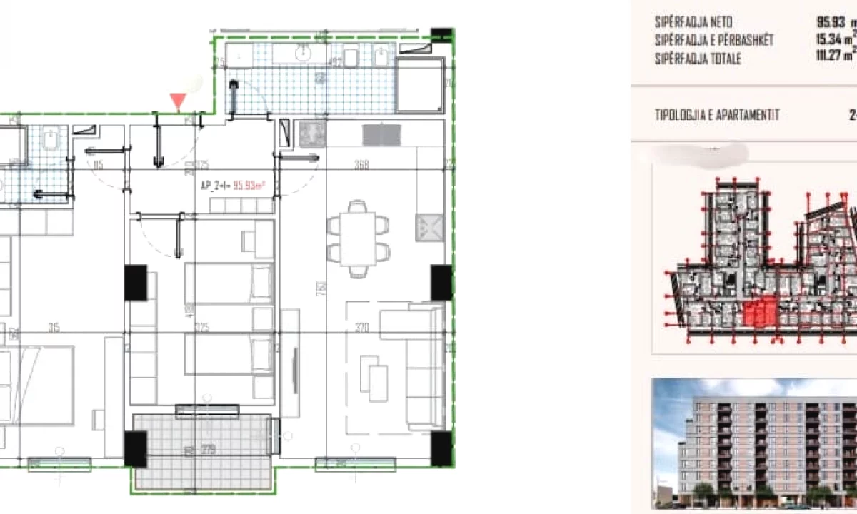 Shtepi ne shitje Apartament ne Tirane, 1+1, Mobilimi Bosh, pa mobiluar, Pagesa 51,850  Euro.