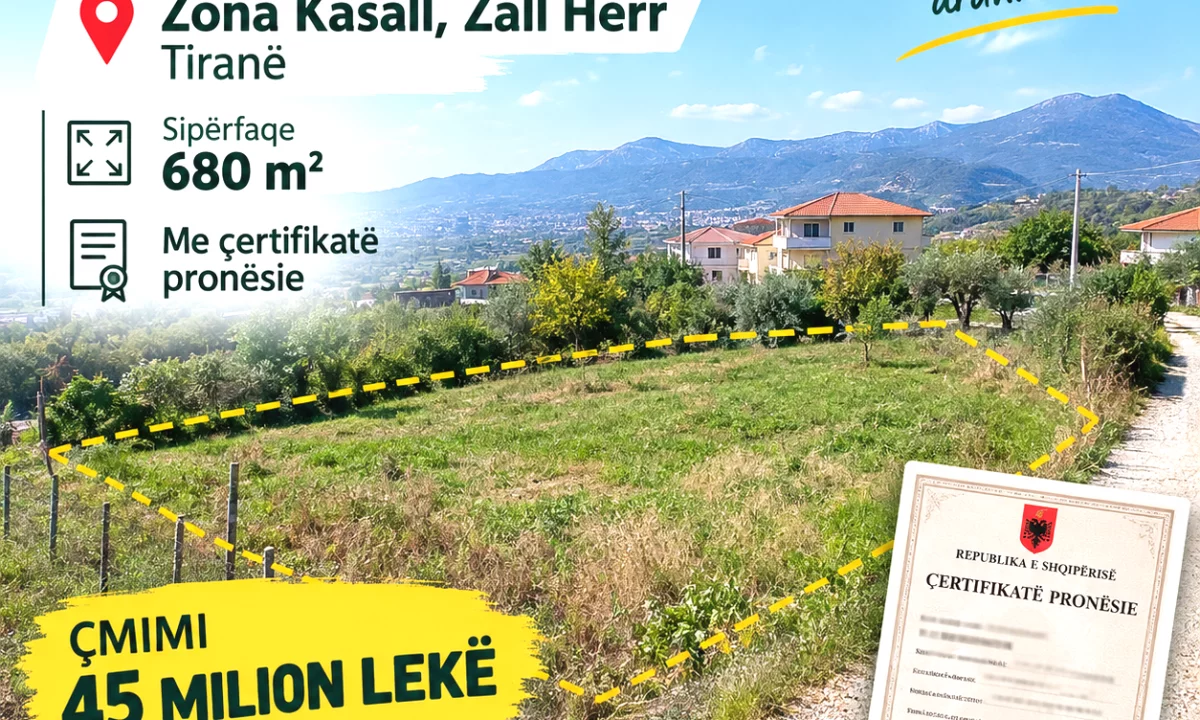 Shitet toke ne zonen e Kasalles,Tirane