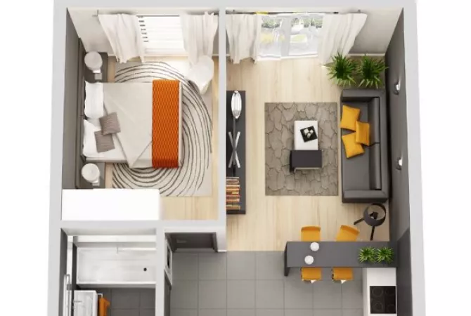 Shtepi ne shitje 1+1 ne Tirane - 123,000 Euro