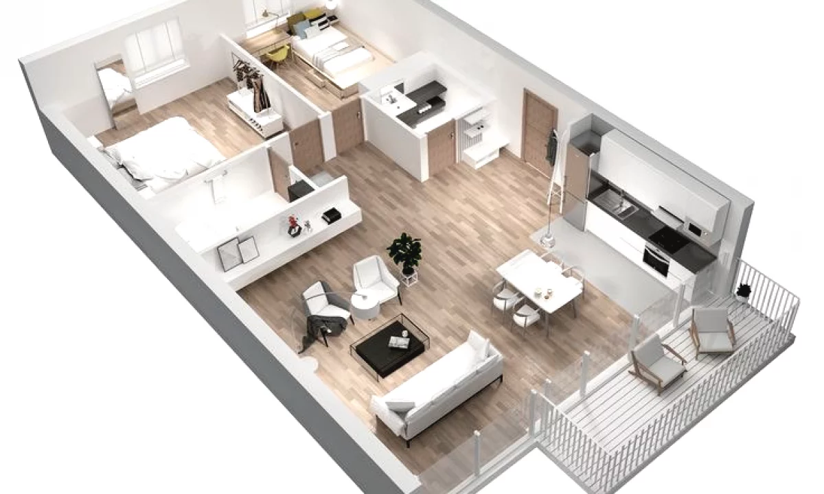 Shtepi ne shitje Apartament ne Tirane, 2+1, Mobilimi Bosh, pa mobiluar, Pagesa 150,000  Euro.