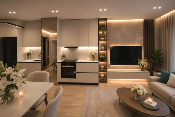Parku Olimpik, jepet me qera apartament modern 2+1+1