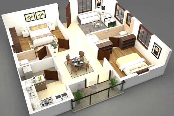 Apartament 2+1+2 shitje