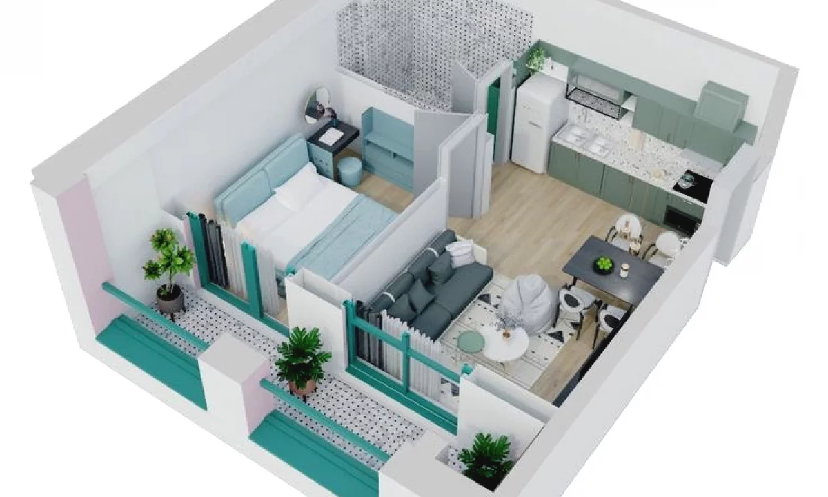 Apartment for rent in Tirana 1+1, Furnished